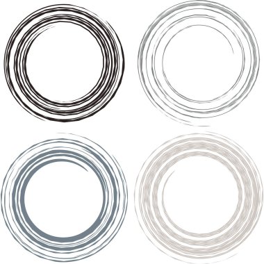 Siber-siber punk, bilim-kurgu geometrik daireler, halkalar. Yüksek teknoloji HUD elementleri. Eşmerkezli, tekno için döner daireler, teknoloji teması. Dairesel, yuvarlak tasarım elementleri