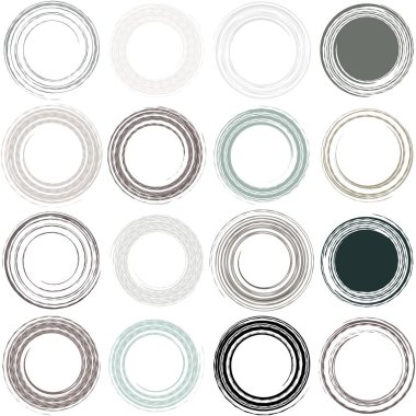 Siber-siber punk, bilim-kurgu geometrik daireler, halkalar. Yüksek teknoloji HUD elementleri. Eşmerkezli, tekno için döner daireler, teknoloji teması. Dairesel, yuvarlak tasarım elementleri