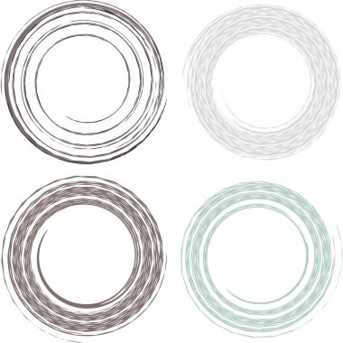 Siber-siber punk, bilim-kurgu geometrik daireler, halkalar. Yüksek teknoloji HUD elementleri. Eşmerkezli, tekno için döner daireler, teknoloji teması. Dairesel, yuvarlak tasarım elementleri