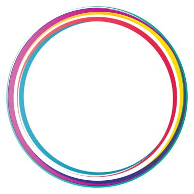 Dairesel spiral, girdap, daire şeklinde döndürme, vektör çizimi. Radikal, konsantre renkli soyut vektör tasarımı