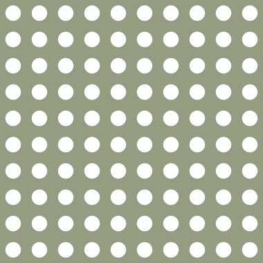 Beyaz daireler, noktalar, renk arkaplanı üzerindeki lekeler. Kusursuz tekrarlanabilir yarım ton kalıbı. Basit noktalama, noktalama, noktalama işaretleri, ambalaj kağıdı çizimleri. Vektör