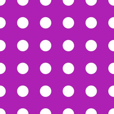 Beyaz daireler, noktalar, renk arkaplanı üzerindeki lekeler. Kusursuz tekrarlanabilir yarım ton kalıbı. Basit noktalama, noktalama, noktalama işaretleri, ambalaj kağıdı çizimleri. Vektör