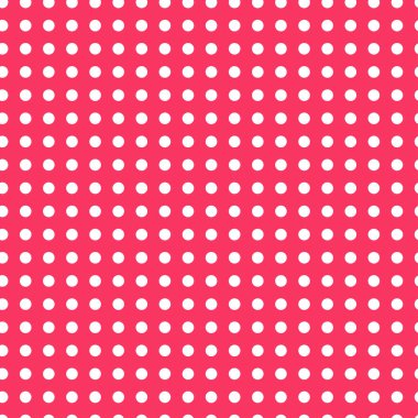 Beyaz daireler, noktalar, renk arkaplanı üzerindeki lekeler. Kusursuz tekrarlanabilir yarım ton kalıbı. Basit noktalama, noktalama, noktalama işaretleri, ambalaj kağıdı çizimleri. Vektör