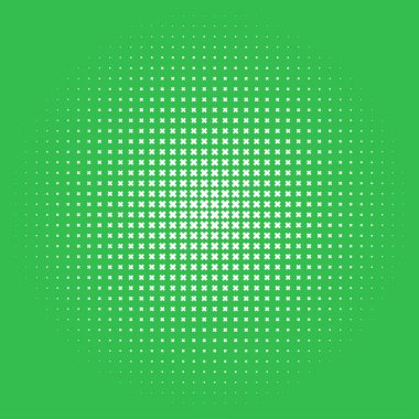 Çember artı, çapraz işaretler, yeşil arkaplan üzerindeki işaretler