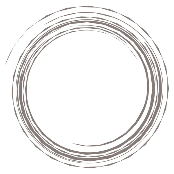 サイバー サイバーパンク Sf幾何学サークル リング ハイテクHud要素 技術テーマのための同心円状の 放射状の回転円 円形の設計要素 — ストックベクタ