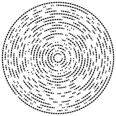 Soyut dairesel, radyal tasarım elementi. Geometrik dalgalanan çizgiler. Patlama, yıldız patlaması, güneş patlaması ve hortum, kıvrım ve kasırga sanatı