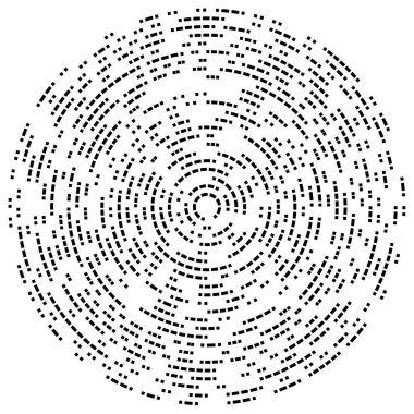 Soyut dairesel, radyal tasarım elementi. Geometrik dalgalanan çizgiler. Patlama, yıldız patlaması, güneş patlaması ve hortum, kıvrım ve kasırga sanatı