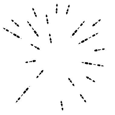 Soyut dairesel, radyal tasarım elementi. Geometrik dalgalanan çizgiler. Patlama, yıldız patlaması, güneş patlaması ve hortum, kıvrım ve kasırga sanatı