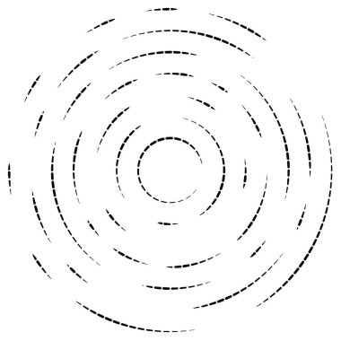 Soyut dairesel, radyal tasarım elementi. Geometrik dalgalanan çizgiler. Patlama, yıldız patlaması, güneş patlaması ve hortum, kıvrım ve kasırga sanatı