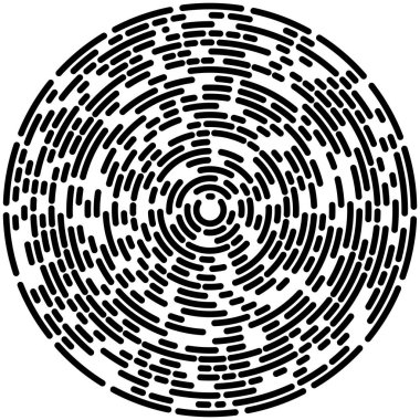 Soyut dairesel, radyal tasarım elementi. Geometrik dalgalanan çizgiler. Patlama, yıldız patlaması, güneş patlaması ve hortum, kıvrım ve kasırga sanatı