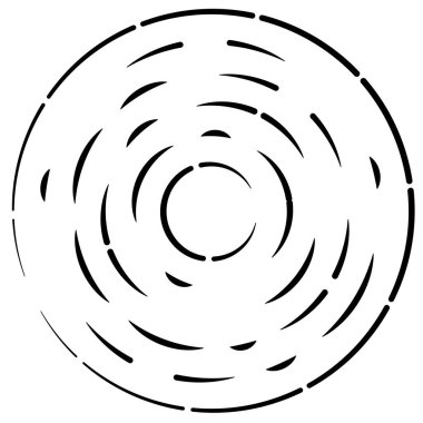 Soyut dairesel, radyal tasarım elementi. Geometrik dalgalanan çizgiler. Patlama, yıldız patlaması, güneş patlaması ve hortum, kıvrım ve kasırga sanatı