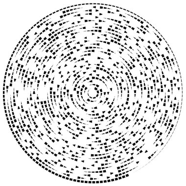 Soyut dairesel, radyal tasarım elementi. Geometrik dalgalanan çizgiler. Patlama, yıldız patlaması, güneş patlaması ve hortum, kıvrım ve kasırga sanatı
