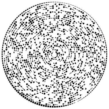Soyut dairesel, radyal tasarım elementi. Geometrik dalgalanan çizgiler. Patlama, yıldız patlaması, güneş patlaması ve hortum, kıvrım ve kasırga sanatı