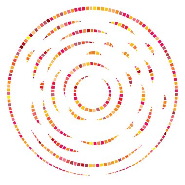 Soyut dairesel, radyal tasarım elementi. Geometrik dalgalanan çizgiler. Patlama, yıldız patlaması, güneş patlaması ve hortum, kıvrım ve kasırga sanatı