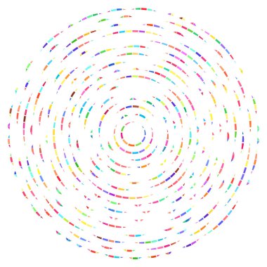 Soyut dairesel, radyal tasarım elementi. Geometrik dalgalanan çizgiler. Patlama, yıldız patlaması, güneş patlaması ve hortum, kıvrım ve kasırga sanatı