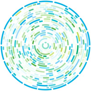 Soyut dairesel, radyal tasarım elementi. Geometrik dalgalanan çizgiler. Patlama, yıldız patlaması, güneş patlaması ve hortum, kıvrım ve kasırga sanatı