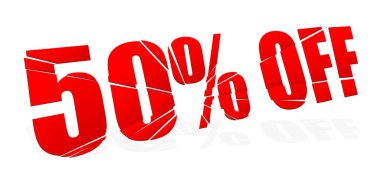 Çatlak, ezilmiş, sıçrayan ve patlayan yüzde, indirimli rakamlar, pazarlama için rakamlar ve harfler, tanıtım vektörü ilüstrasyonu