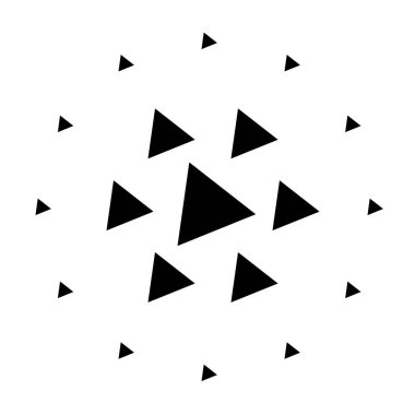 Yarı ton vektör illüstrasyonu. Geometrik yarım ton tasarım ögesi