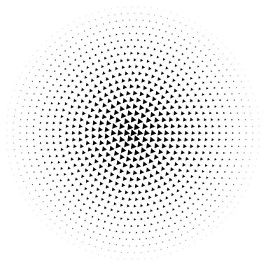 Yarı ton vektör illüstrasyonu. Geometrik yarım ton tasarım ögesi