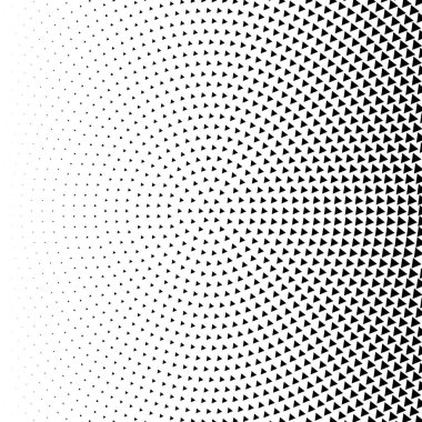 Yarı ton vektör illüstrasyonu. Geometrik yarım ton tasarım ögesi