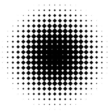 Yarı ton vektör illüstrasyonu. Geometrik yarım ton tasarım ögesi