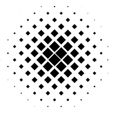 Yarı ton vektör illüstrasyonu. Geometrik yarım ton tasarım ögesi