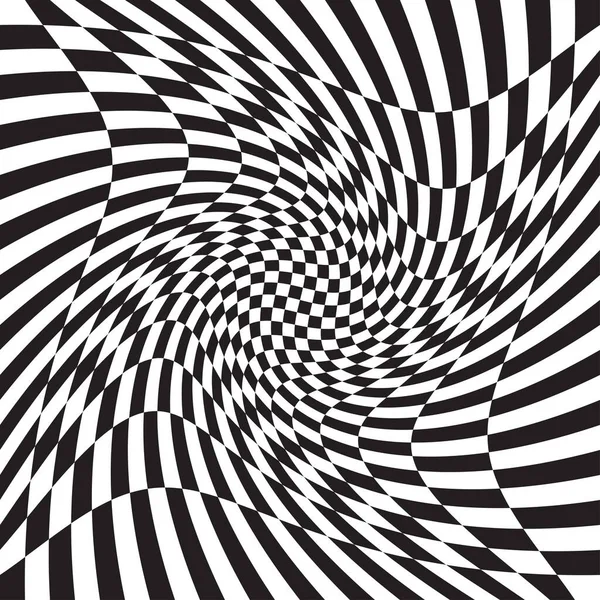 Damalı, kareli, çarpıtmalı satranç tahtası yüzeyi, deformasyon etkisi. Dağınık, deforme olmuş kareler arka plan, desen. Dalgalı, dalgalı versiyonu