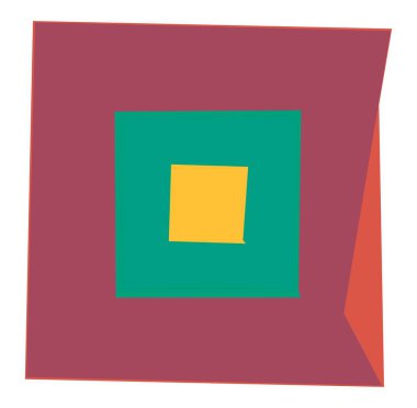 Soyut rastgele geometri şekli. Üretken sanat geometrik zig-zag, çapraz açılı, keskin çizim. Garip, renkli tasarım elementi.