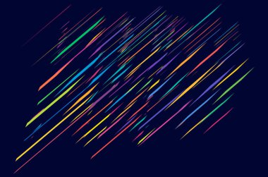 Soyut vektör sanatı - Rastgele geometri vektör illüstrasyonunu şekillendirir. Üretken sanat. Açılı ve keskin, açılı geometrik çizim. Rastgele soyut kompozisyon. Düzensiz elementlerin karmaşası, düzensizliği