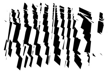 Soyut vektör sanatı - Rastgele geometri vektör illüstrasyonunu şekillendirir. Üretken sanat. Açılı ve keskin, açılı geometrik çizim. Rastgele soyut kompozisyon. Düzensiz elementlerin karmaşası, düzensizliği