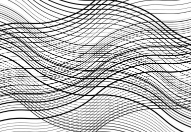Dalgalı, dalgalı, dalgalı çizgiler, kıvrımlı, yılan derisi örgüsü, ızgara, soyut arkaplan deseni ve dokusu