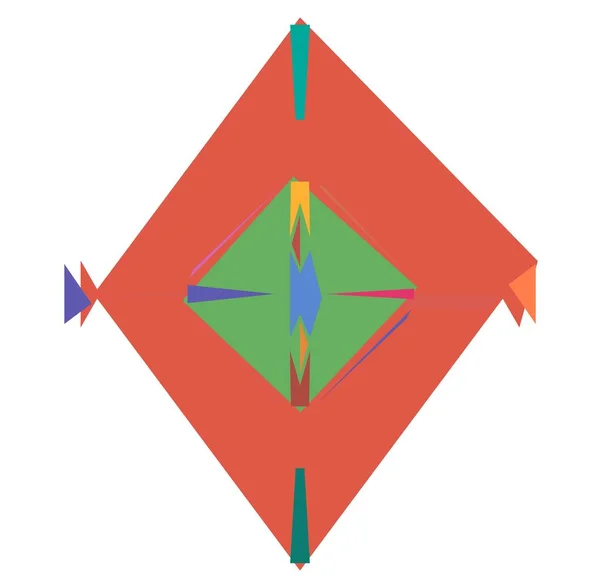 Abstraktní Tvar Náhodné Geometrie Generativní Umělecký Geometrický Klik Křišťálově Hranatý — Stockový vektor