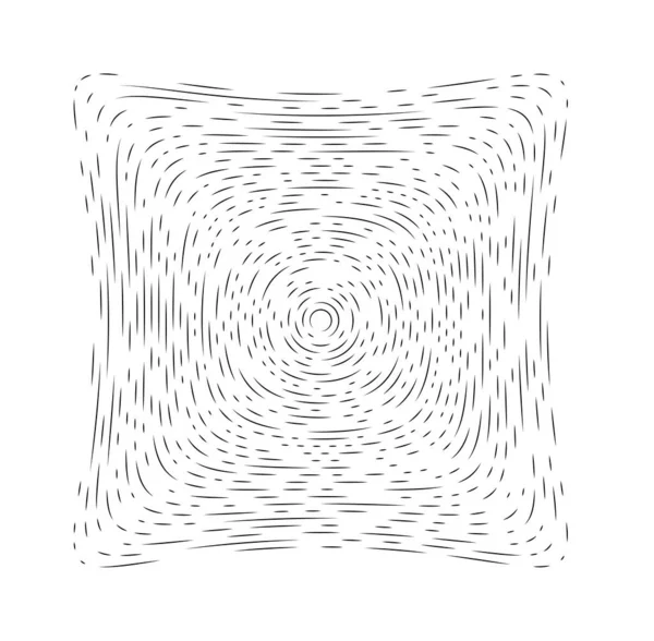 Kläm Förvrängningen Fyrkantiga Partikelelement Abstrakt Geometrisk Illustration — Stock vektor