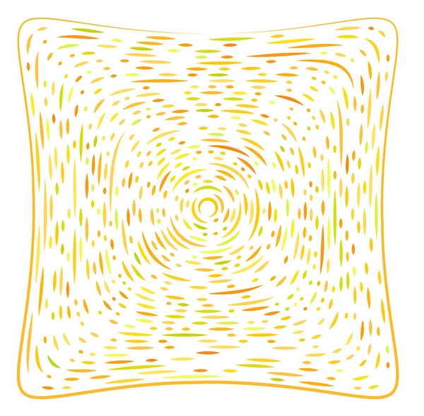 Kläm Förvrängningen Fyrkantiga Partikelelement Abstrakt Geometrisk Illustration — Stock vektor
