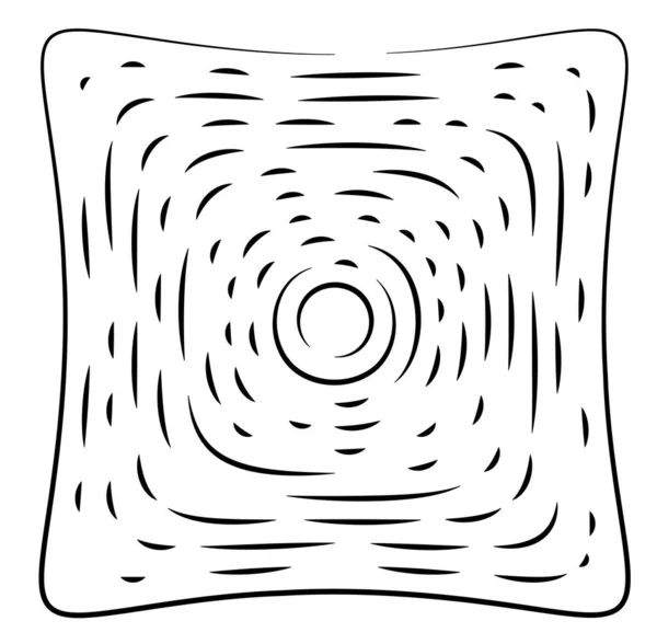 Presser Élément Particulaire Carré Distorsion Illustration Géométrique Abstrait — Image vectorielle