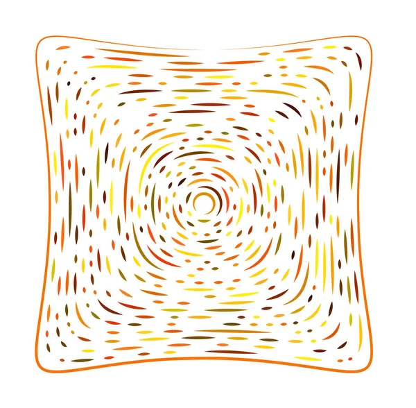 Drücken Sie Verzerrung Quadratischen Teilchen Element Abstrakte Geometrische Illustration — Stockvektor