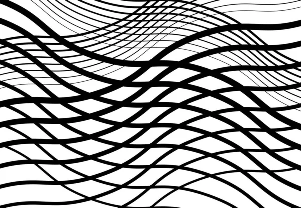 Lignes Ondulées Bouffantes Ondulées Réticulées Maille Peau Serpent Grille Motif — Image vectorielle