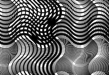 Dalgalı, dalgalı, dalgalı çizgiler, kıvrımlı, yılan derisi örgüsü, ızgara, soyut arkaplan deseni ve dokusu