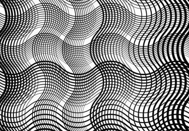 Dalgalı, dalgalı, dalgalı çizgiler, kıvrımlı, yılan derisi örgüsü, ızgara, soyut arkaplan deseni ve dokusu
