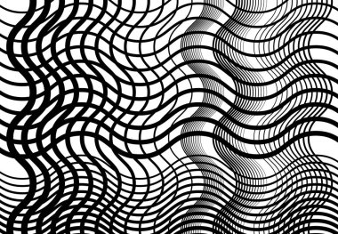 Dalgalı, dalgalı, dalgalı çizgiler, kıvrımlı, yılan derisi örgüsü, ızgara, soyut arkaplan deseni ve dokusu