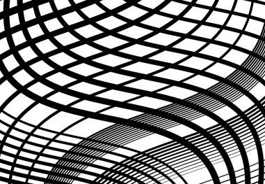 Dalgalı, dalgalı, dalgalı çizgiler, kıvrımlı, yılan derisi örgüsü, ızgara, soyut arkaplan deseni ve dokusu