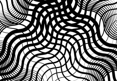 Dalgalı, dalgalı, dalgalı çizgiler, kıvrımlı, yılan derisi örgüsü, ızgara, soyut arkaplan deseni ve dokusu