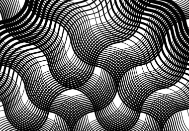 Dalgalı, dalgalı, dalgalı çizgiler, kıvrımlı, yılan derisi örgüsü, ızgara, soyut arkaplan deseni ve dokusu