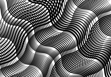 Dalgalı, dalgalı, dalgalı çizgiler, kıvrımlı, yılan derisi örgüsü, ızgara, soyut arkaplan deseni ve dokusu