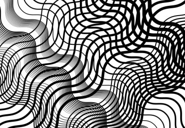 Dalgalı, dalgalı, dalgalı çizgiler, kıvrımlı, yılan derisi örgüsü, ızgara, soyut arkaplan deseni ve dokusu