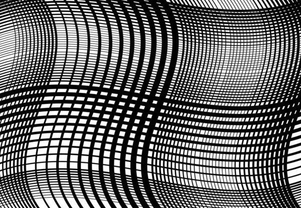 波浪形 波浪形 波浪形线网状 蛇皮网 抽象背景图案和纹理 — 图库矢量图片
