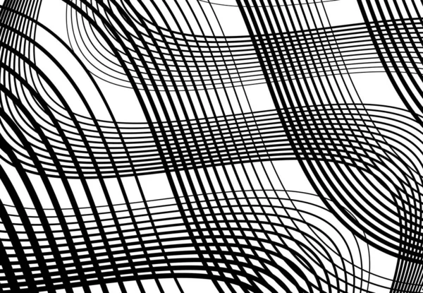 Vågiga Böljande Böljande Linjer Retikulera Orm Hud Nät Rutnät Abstrakt — Stock vektor