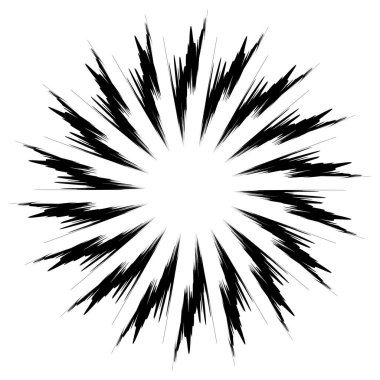 Pis, grunge yayıcı çizgileri olan radikal bir element. Patlama, yıldız patlaması, kirli telli güneş patlaması.