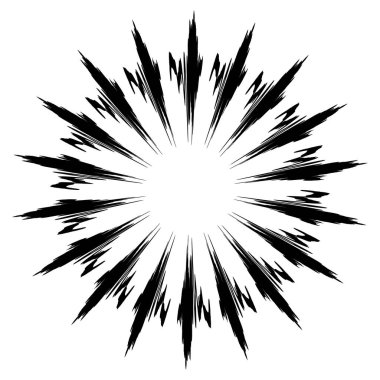 Pis, grunge yayıcı çizgileri olan radikal bir element. Patlama, yıldız patlaması, kirli telli güneş patlaması.