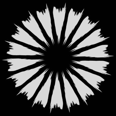 Pis, grunge yayıcı çizgileri olan radikal bir element. Patlama, yıldız patlaması, kirli telli güneş patlaması.